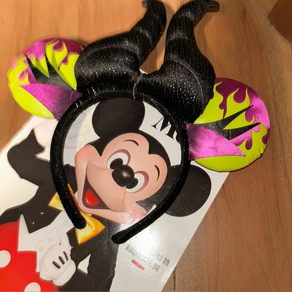 Disney adult Minnie Maleficent ears, NWOT & LIFE Magazine Mickey Mouse Spec Ed. - Picture 2 of 12